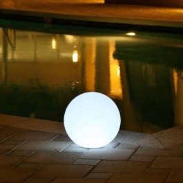 Boule Lumineuse Ball Rouge Smart and Green JardinChic