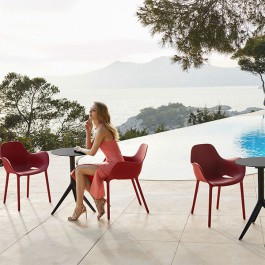 Chaises Sabinas Rouges Vondom JardinChic