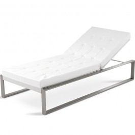 Chaiselongue Cima Siesta Lounge Weiß Fuera Dentro JardinChic Kissen