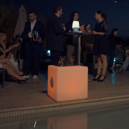 Enceinte Lumineuse Sans Fil Cube L Light And Sounds Jardinchic