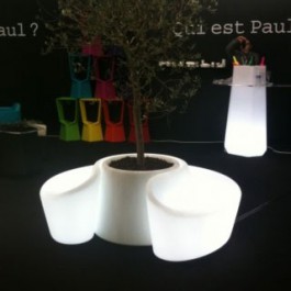 Ensemble Lumineux Banc + Pot Sardana Qui est Paul? JardinChic