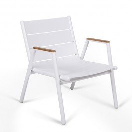 Fauteuil Bas Pilotis Aluminium Vlaemynck Jardinchic