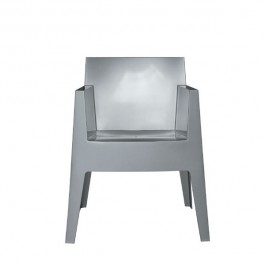 Stuhl Stapelbar Spielzeug Grau Metallic Silber