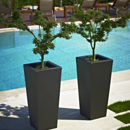 Pot Kiam Gris Anthracite Piscine Euro3Plast JardinChic