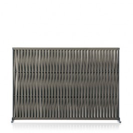 Paravent Wing Horizontal Structure Smoke Sangles Grey Roda Jardinchic