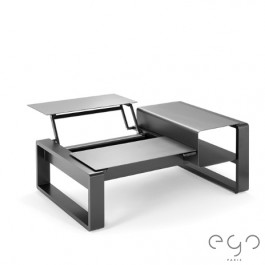 Table Modulable Kama Ceramique argent detouré Ego Paris JardinChic