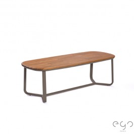 Table de Repas Marumi Medium Taupe / Teck EGO Paris Jardinchic