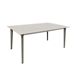 Table Rectangulaire Kira Gris Plateau Marron Emu JardinChic