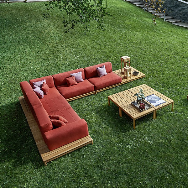 (Tables Basses Barcode non incluses) Canapé d'angle modulable Barcode Côté Gauche Scarlatto Varaschin Jardinchic (Tables Basses Barcode non incluses) Canapé d'angle modulable Barcode Côté Gauche Scarlatto Varaschin Jardinchic