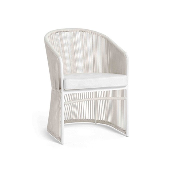 Chaise de Repas Tibidabo Structure Blanche Cordage Blanc Varaschin Jardinchic Chaise de Repas Tibidabo Structure Blanche Cordage Blanc Varaschin Jardinchic