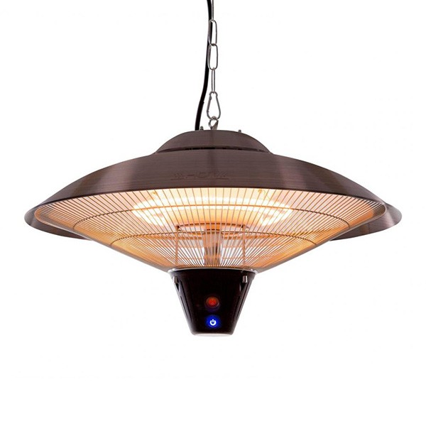 Chauffage d'Extérieur Halogène Suspendu 2100W Copper Outtrade Jardinchic Chauffage d'Extérieur Halogène Suspendu 2100W Copper Outtrade Jardinchic