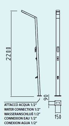 Saturno Außendusche - JardinChic