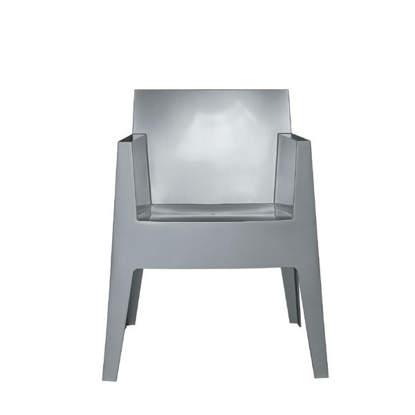 Stuhl Stapelbar Spielzeug Grau Metallic Silber