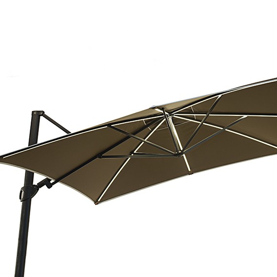 Parasol Easy Shadow Anthracite LED Vlaemynck Jardinchic Parasol Easy Shadow Anthracite LED Vlaemynck Jardinchic