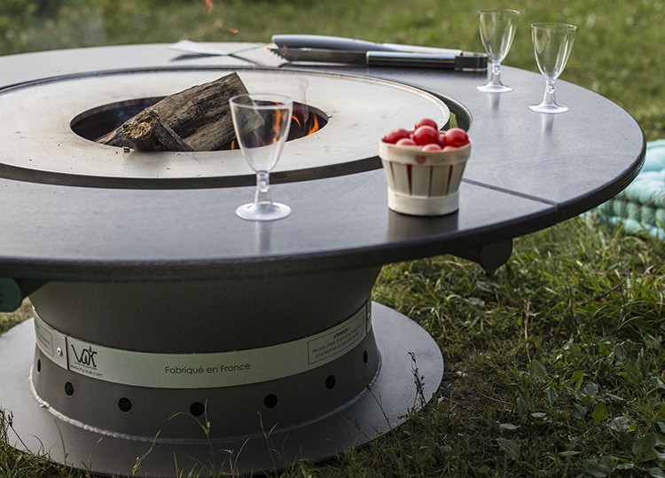 Tisch Niedrig Brasero Plancha Fusion Holz Jardinchic
