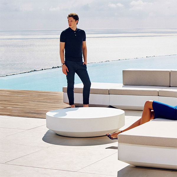 Table Basse Ronde Blanc Vela Vondom JardinChic Table Basse Ronde Blanc Vela Vondom JardinChic