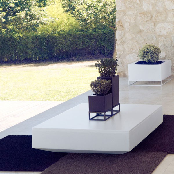 Table Basse Vela Blanc Vondom JardinChic Table Basse Vela Blanc Vondom JardinChic
