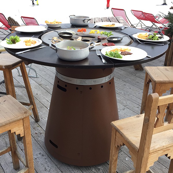 Tisch Hoch Brazier Plancha Fusion Gas Jardinchic