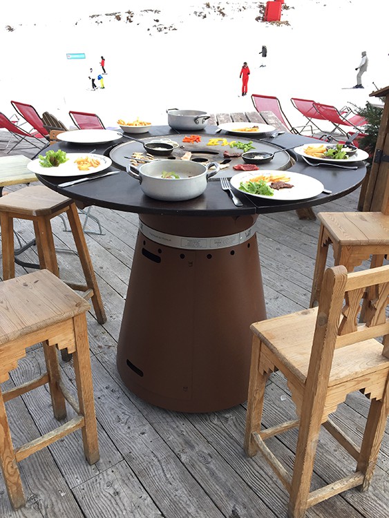 Tisch Hoch Brazier Plancha Fusion Gas Jardinchic
