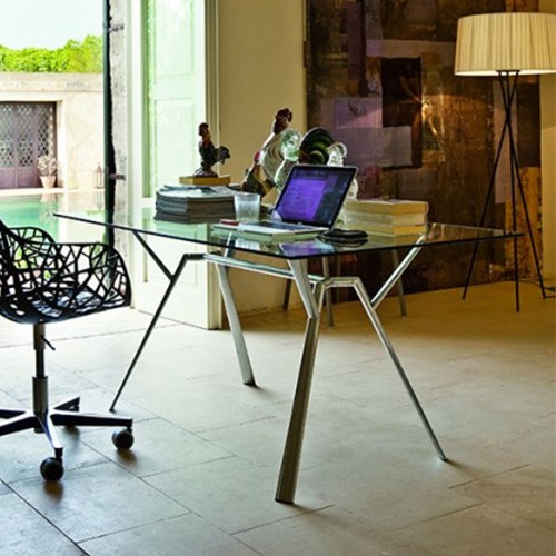 Table Rectangulaire en Verre Radice Quadra Fast JardinChic Table Rectangulaire en Verre Radice Quadra Fast JardinChic
