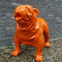 Statue Lackiert Englische Bulldogge