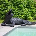 Statue Lackiert Krokodil