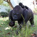 Statue Gorilla Mit Baby