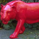 Lackierte Rote Tiger-statue