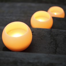 Teelichter Runden Ecru O15cm