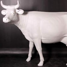 Statuen Kuh Weiß