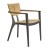 Diuna Aluminium Mahlzeit Stuhl / Teak 