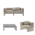 Wohnzimmer Garten Stunde 1 Sofa, 1 Rollstuhl + 1 Couchtisch