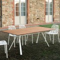 Tisch Rechteckig L200cm Tablett Teak Radice Quadra