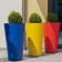 Pot Alto blau gelb rot Eternit JardinChic