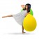 Puffs Ballon gelb und Green Apple DIRJETZT Florenz Jaffrain JardinChic
