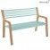 Banc Somerset Bleu Lagune Fermob Jardinchic