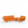 Canapé D'angle Gauche 3 Places Delta Orange Vondom Jardinchic