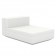 Canapé Modulable Vela - Module Central Chaise Longue Blanc Vondom Jardinchic