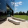 Bank modulare kubische Wurzelzement Beige Viteo JardinChic