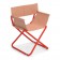 Chaise Directeur Snooze Rouge / Tissu Pêche Emu jardinchic