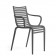 Stapelstuhl mit Armlehnen PIP - e grau Driade JardinChic