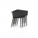 Fauteuils Africa Noirs Empilés Vondom Jardinchic