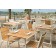 Chaises et Fauteuils Pilotis Teck et Batyline Vlaemynck Jardinchic