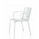 Lot de 4 Chaises empilables Striped avec Accoudoirs Blanc/Blanc Magis JardinChic