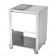 Modul CunKitchen mit 1/2 Teppanyaki + Edelstahl weiß JokoDomus JardinChic Corian Arbeitsplatte
