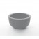 Pot Cup niedrigen grauen klar 1825 JardinChic