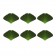 Set von 6 Untersetzer Ginko Green Art Erde JardinChic