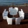 Ensemble Table & Chaises Community 10 Blanc Ouvert MyYour JardinChic