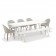 Ensemble Repas Vanity avec Chaises Vanity Blanc Gris Clair Vlaemynck Jardinchic