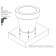 Topf Schema Topf festen Vondom JardinChic Boden-Montage-kit